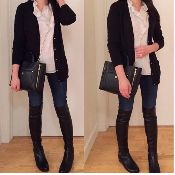 STUART WEITSMAN‎ Mainline Hidden Wedge Over The Knee Leather Boots 8.5 - Picture 8 of 12